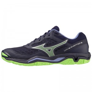 Mizuno Wave Phantom 3 ハンドボールシューズ レディース 青 | JP-038175