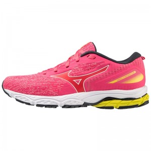 Mizuno Wave Prodigy 5 ランニングシューズ レディース ピンク 白 | JP-146879