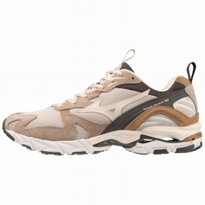 Mizuno Wave Rider 10 Premium スニーカー レディース シルバー 白 | JP-928610