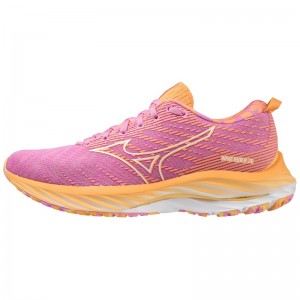 Mizuno Wave Rider 26 Roxy ランニングシューズ レディース 白 オレンジ | JP-748960