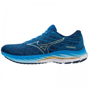 Mizuno Wave Rider 26 ランニングシューズ メンズ 青 ゴールド 青 | JP-154376