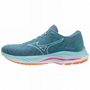 Mizuno Wave Rider 26 ランニングシューズ レディース ブラウン 白 ライトオレンジ | JP-543867