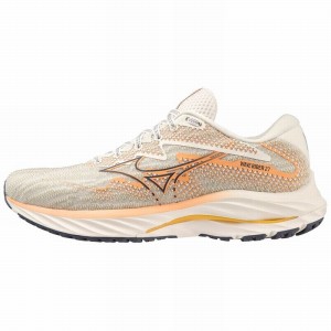 Mizuno Wave Rider 27 ランニングシューズ レディース 白 | JP-716854