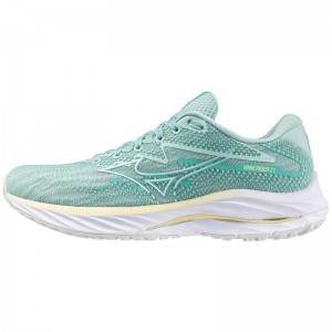 Mizuno Wave Rider 27 ランニングシューズ レディース 青 白 | JP-172905