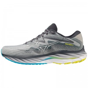 Mizuno Wave Rider 27 ランニングシューズ メンズ 青 白 | JP-264315