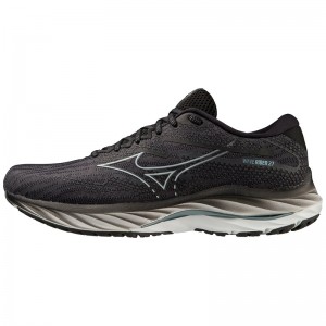 Mizuno Wave Rider 27 ランニングシューズ メンズ 青 黒 | JP-859463