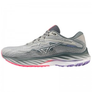 Mizuno Wave Rider 27 ランニングシューズ レディース 青 白 ピンク | JP-451387