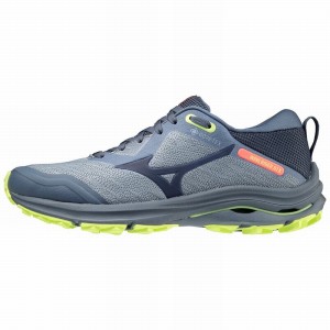 Mizuno Wave Rider GTX トレイルランニングシューズ レディース 青 | JP-938701