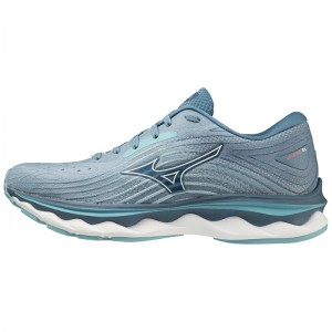 Mizuno Wave Sky 6 ランニングシューズ レディース 白 | JP-298064