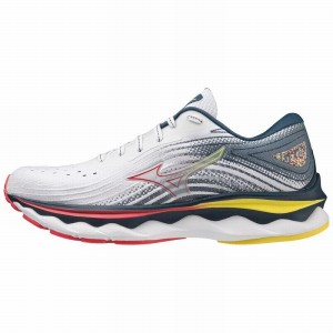 Mizuno Wave Sky 6 ランニングシューズ レディース 白 | JP-508927