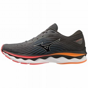 Mizuno Wave Sky 6 ランニングシューズ メンズ 黒 | JP-705846