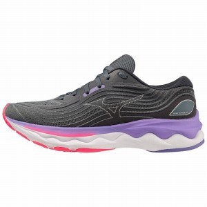 Mizuno Wave Skyrise 4 ランニングシューズ レディース 青 | JP-173486