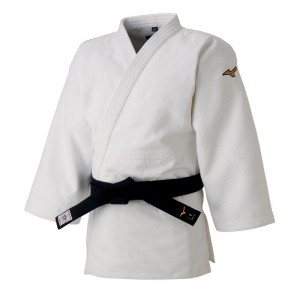 Mizuno Yusho Best IJF Slim-fit Jacket Ju-jitsu Gis レディース 白 | JP-653947