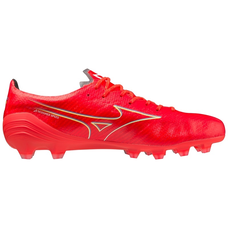 Mizuno Alpha Elite サッカーシューズ レディース コーラル 色 白 | JP-782416