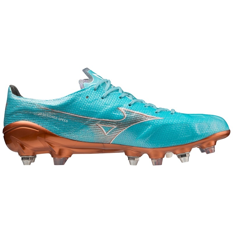 Mizuno Alpha Japan Mix サッカーシューズ メンズ 青 ゴールド | JP-329085