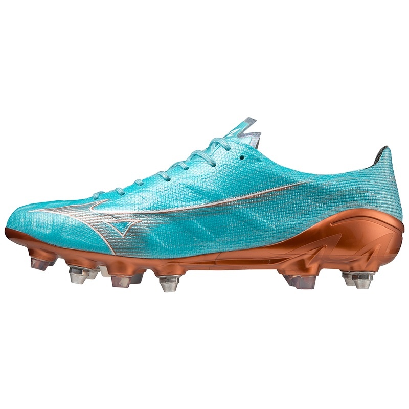 Mizuno Alpha Japan Mix サッカーシューズ メンズ 青 ゴールド | JP-329085