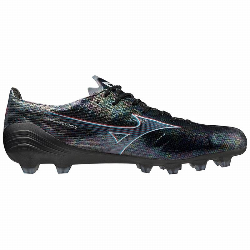 Mizuno Alpha Japan サッカーシューズ レディース 黒 赤 | JP-031284