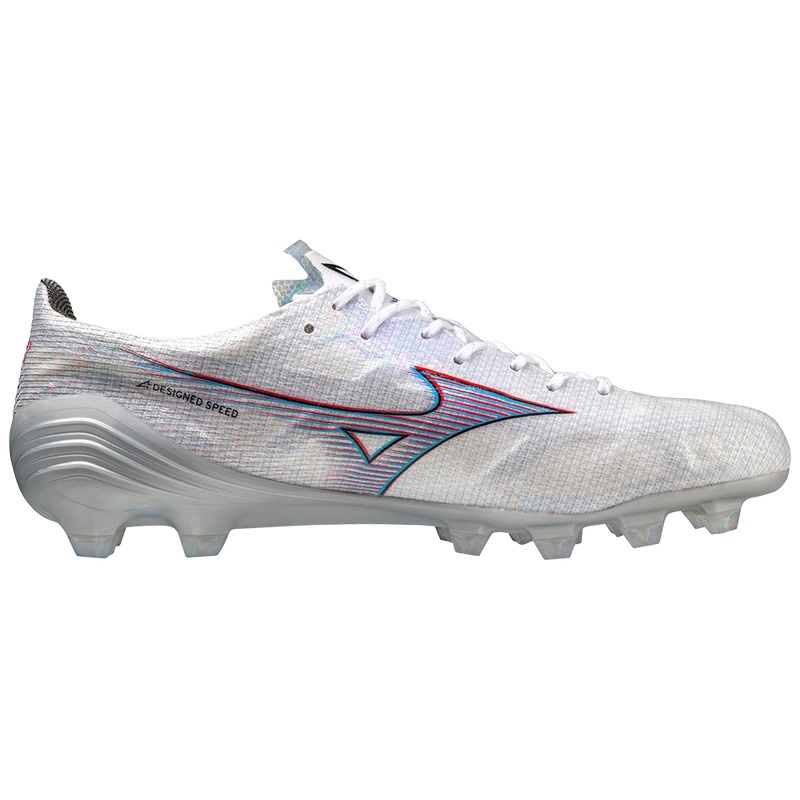 Mizuno Alpha Japan サッカーシューズ メンズ 白 赤 | JP-275146