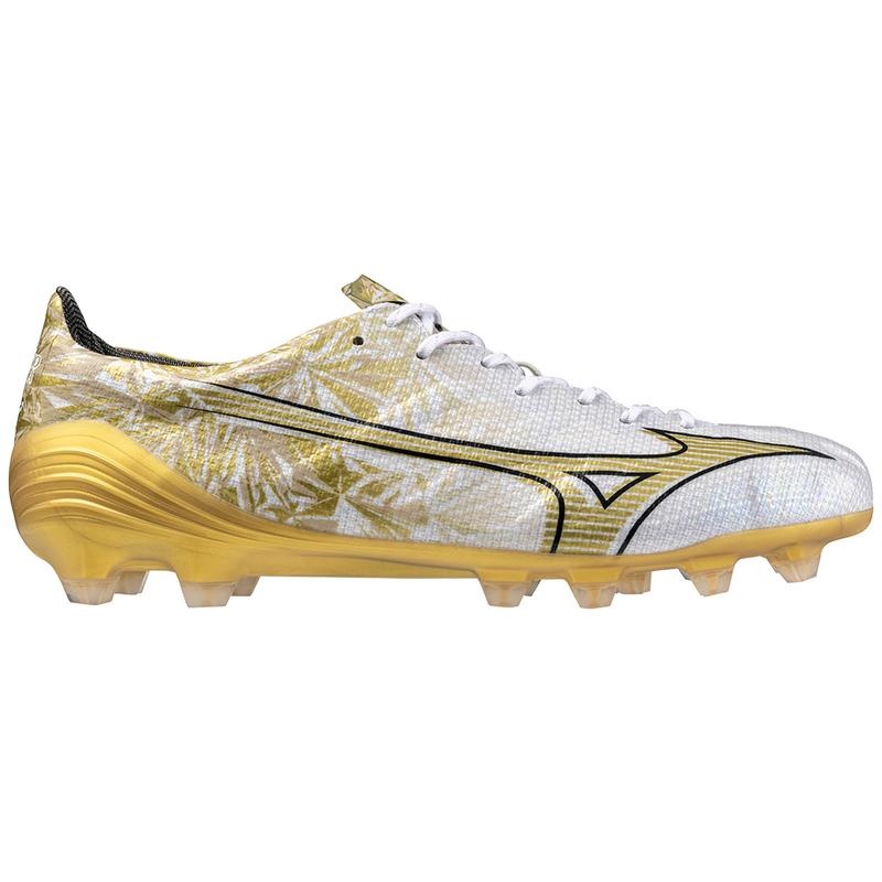 Mizuno Alpha Japan サッカーシューズ メンズ 白 ゴールド | JP-347582