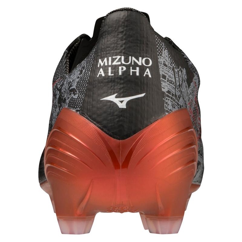 Mizuno Alpha Japan サッカーシューズ メンズ 黒 赤 | JP-647298