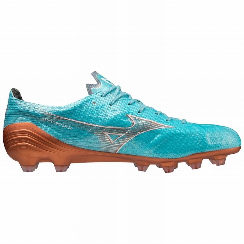 Mizuno Alpha Japan サッカーシューズ レディース 青 ゴールド | JP-910285