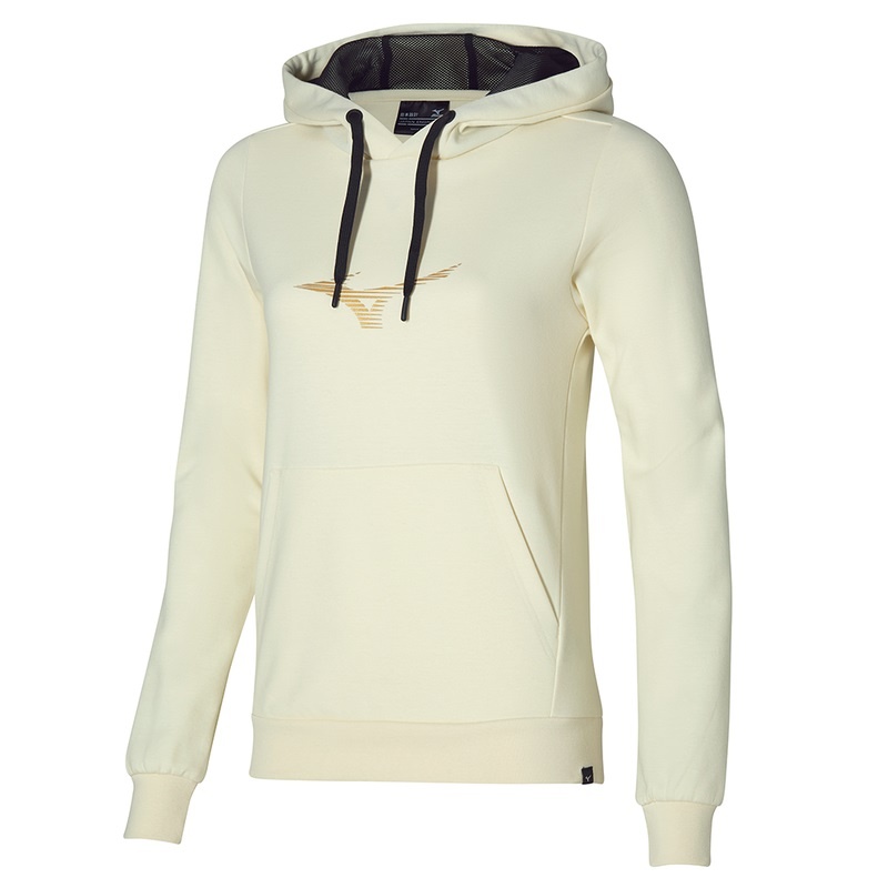 Mizuno Athletics グラフィック Hoody トップス レディース ベージュ | JP-012539