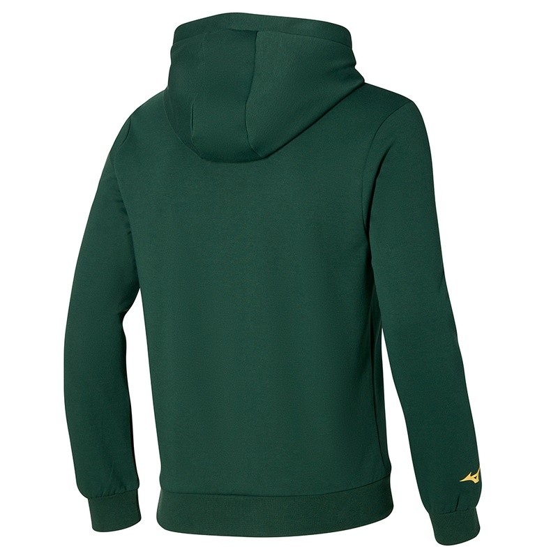 Mizuno Athletics グラフィック Hoody トップス メンズ 緑 | JP-483102