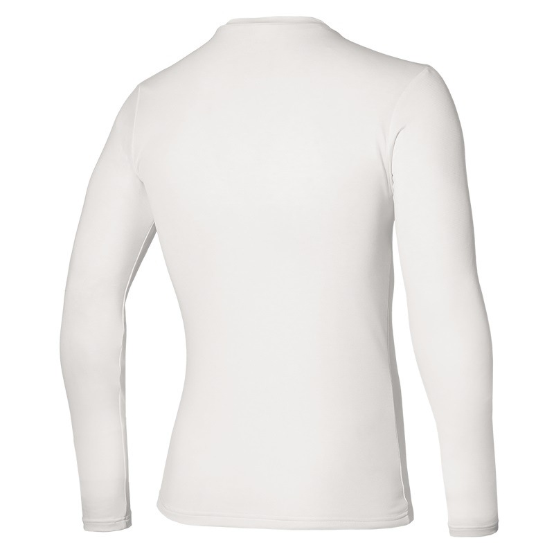 Mizuno BT Under V Neck Longsleeve トップス メンズ 白 | JP-481620