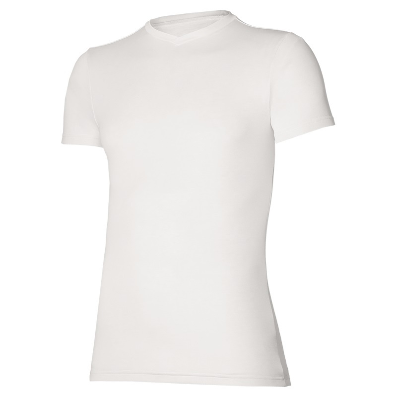 Mizuno BT Under V Neck Tee Tシャツ メンズ 白 | JP-036725