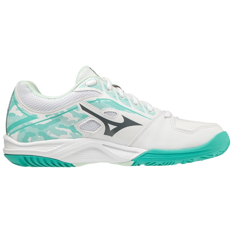 Mizuno Breakshot 3 AC テニスシューズ レディース 白 緑 | JP-036824