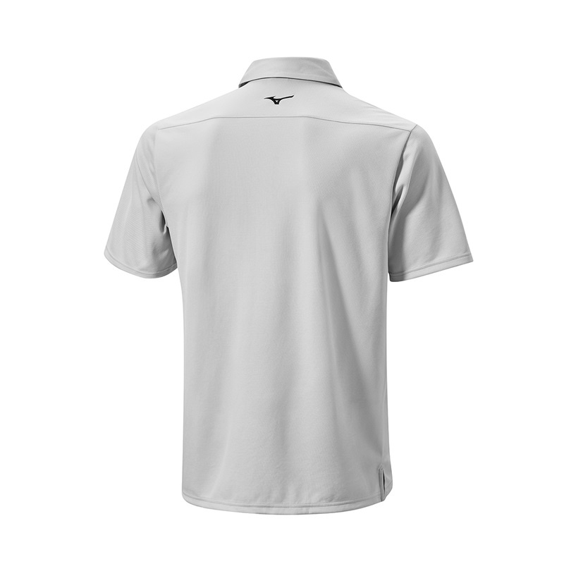 Mizuno Breath Thermo 冬の Jacquet Polo メンズ グレー | JP-572431