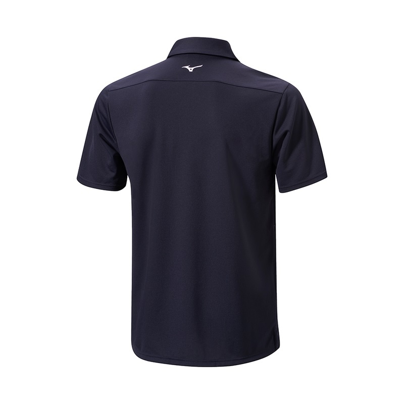 Mizuno Breath Thermo 冬の Jacquet Polo メンズ ネイビー | JP-508427