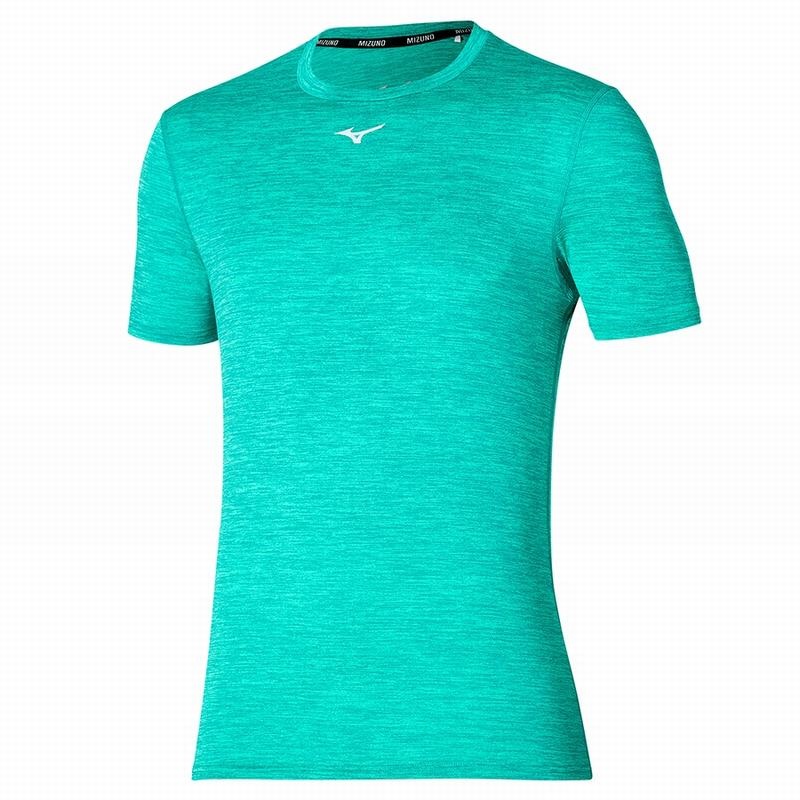 Mizuno Core Mizuno Tee Tシャツ メンズ ターコイズ | JP-329165