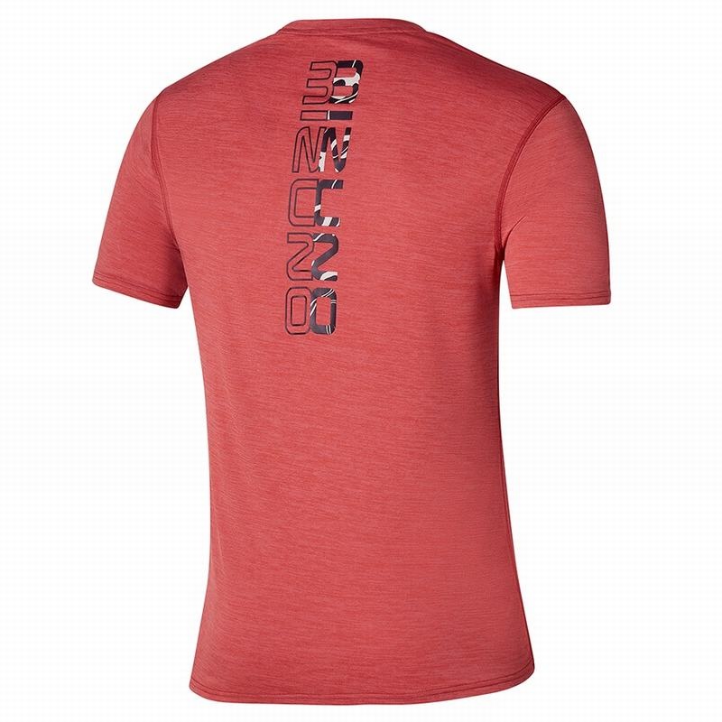 Mizuno Core Mizuno Tee Tシャツ メンズ 赤 | JP-590618