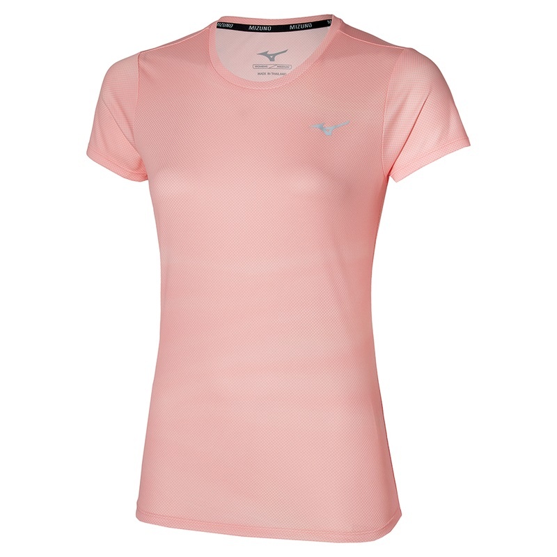 Mizuno Core グラフィック Tee Tシャツ レディース アプリコット ピンク | JP-850461