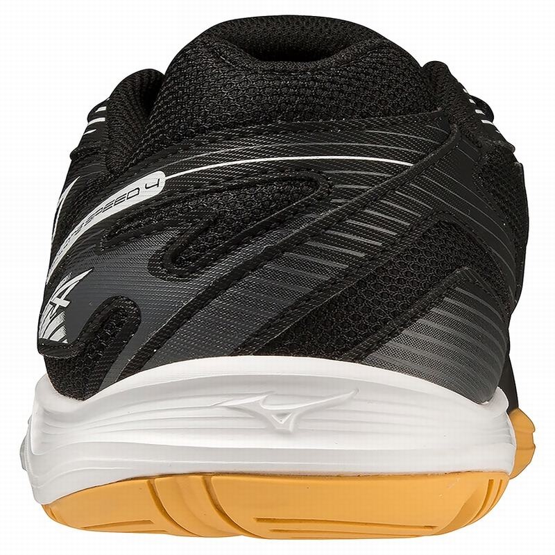 Mizuno Cyclone Speed 4 バレーボールシューズ レディース 黒 白 | JP-513906