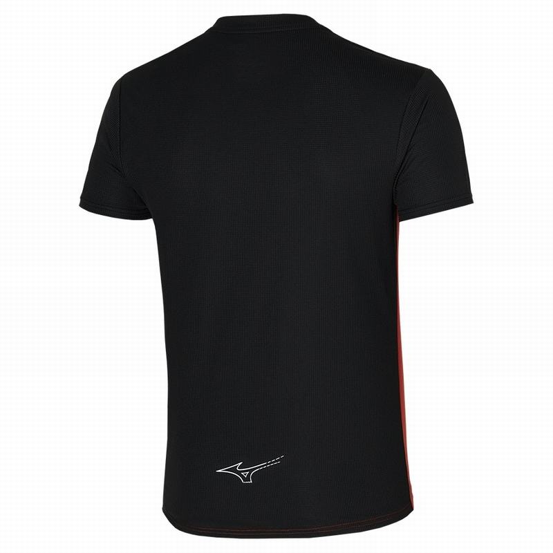 Mizuno Dryaeroflow Tee Tシャツ メンズ 赤 黒 | JP-502783