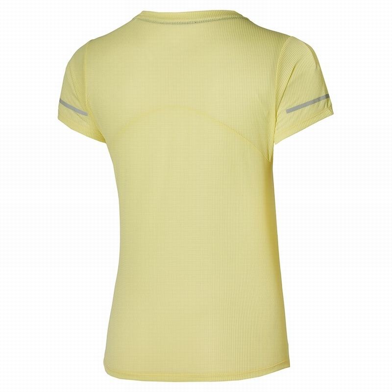 Mizuno Dryaeroflow Tee Tシャツ レディース ライト緑 黄色 | JP-539862