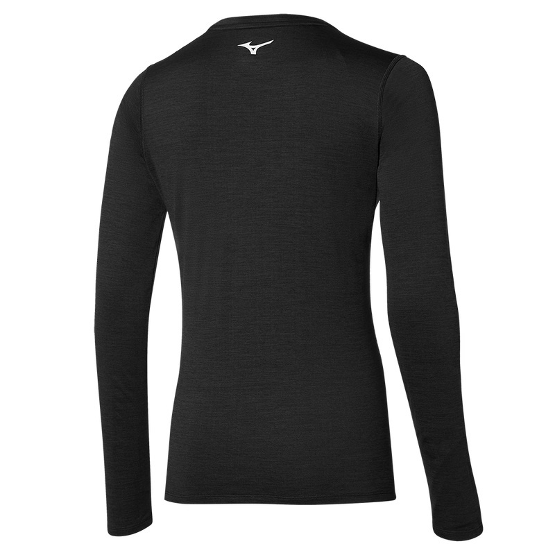 Mizuno Impulse Core LS Tee Tシャツ レディース 黒 | JP-628470