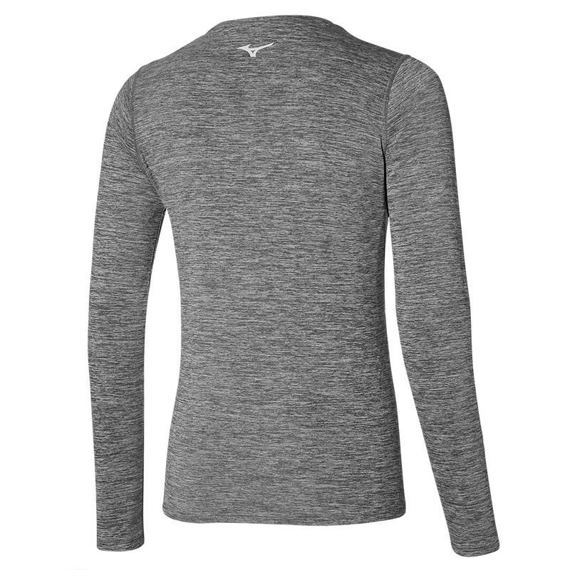 Mizuno Impulse Core LS Tee Tシャツ レディース グレー | JP-958270