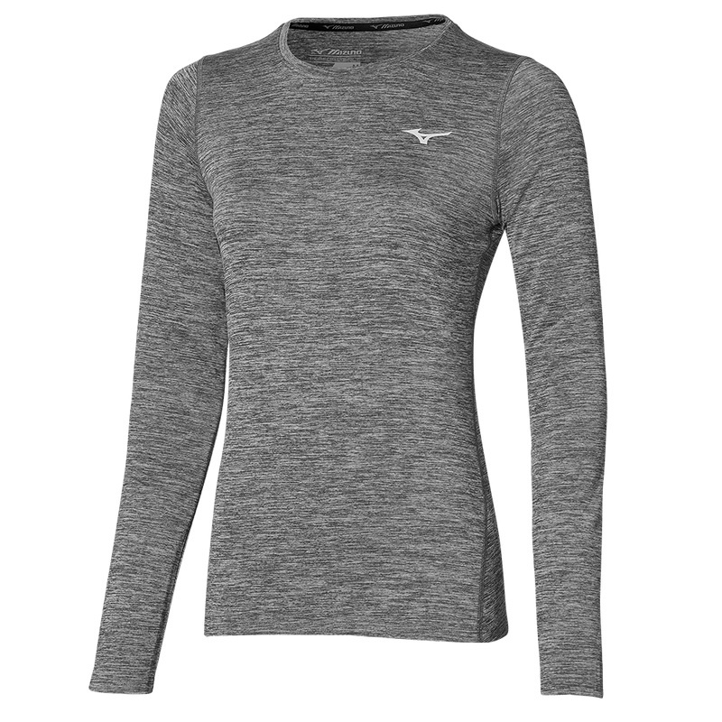 Mizuno Impulse Core LS Tee ジャケット レディース グレー | JP-410982