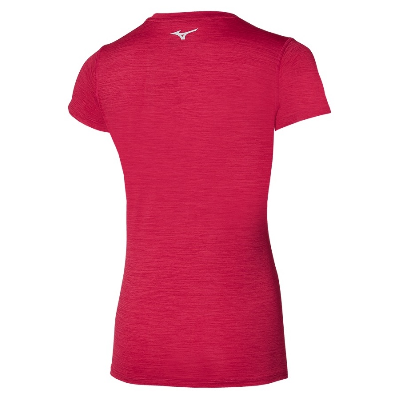 Mizuno Impulse Core Tee Tシャツ レディース 赤 | JP-507293