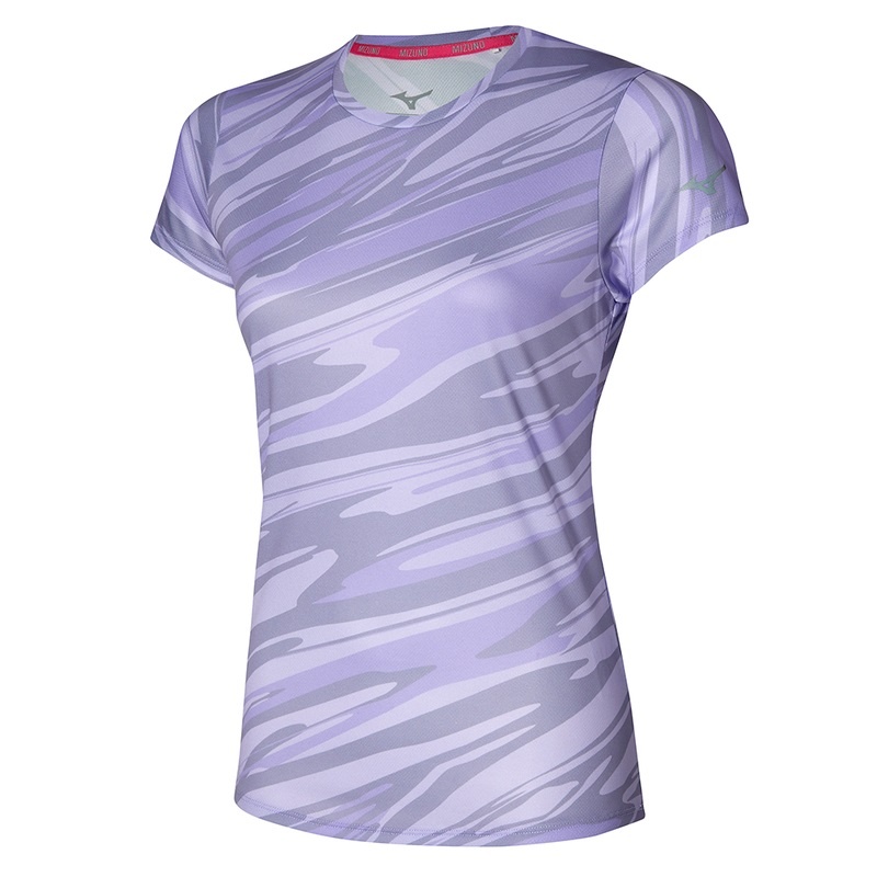 Mizuno Impulse Core グラフィック Tee Tシャツ レディース 紫 | JP-629573