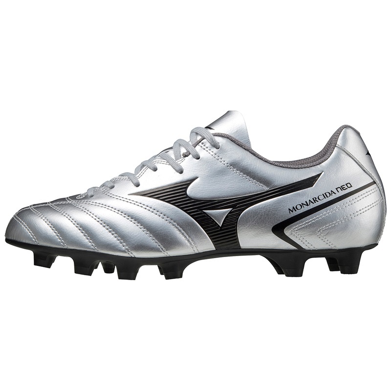 Mizuno Monarcida II Select サッカーシューズ レディース シルバー 黒 | JP-406378