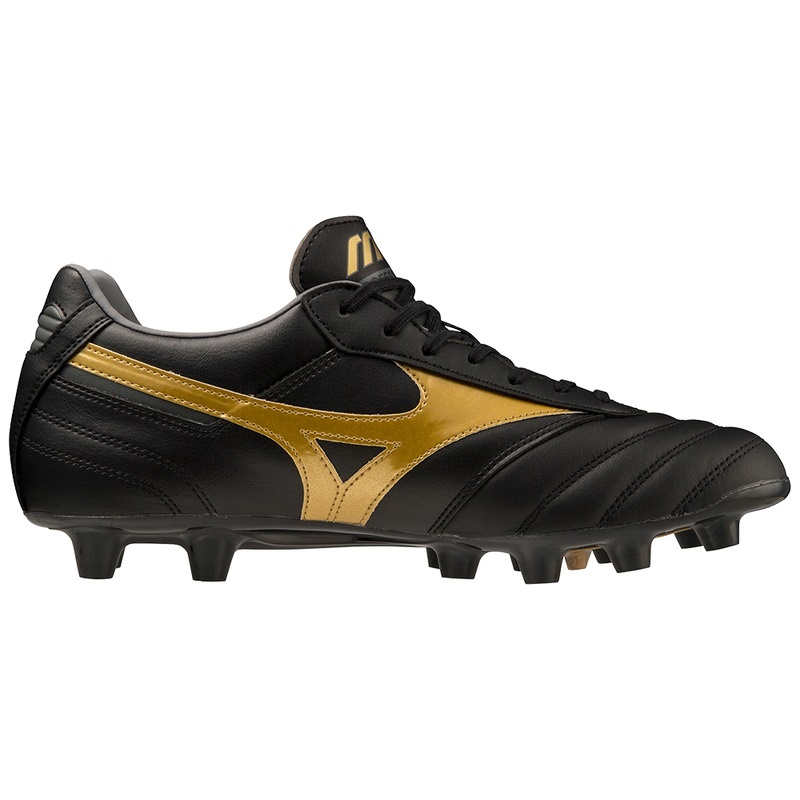 Mizuno Morelia II Pro サッカーシューズ レディース 黒 ゴールド | JP-175269