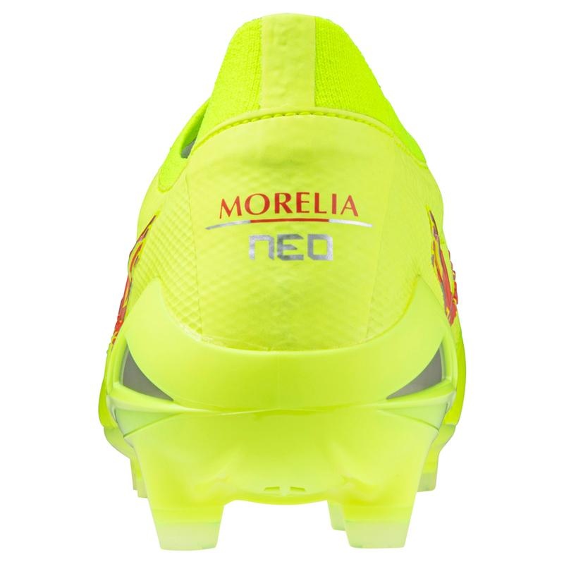 Mizuno Morelia Neo IV Beta Japan サッカーシューズ レディース 黄色 コーラル 色 | JP-138254