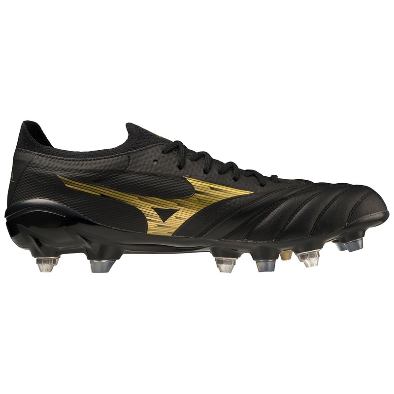 Mizuno Morelia Neo IV Beta サッカーシューズ メンズ 黒 ゴールド 黒 | JP-240168