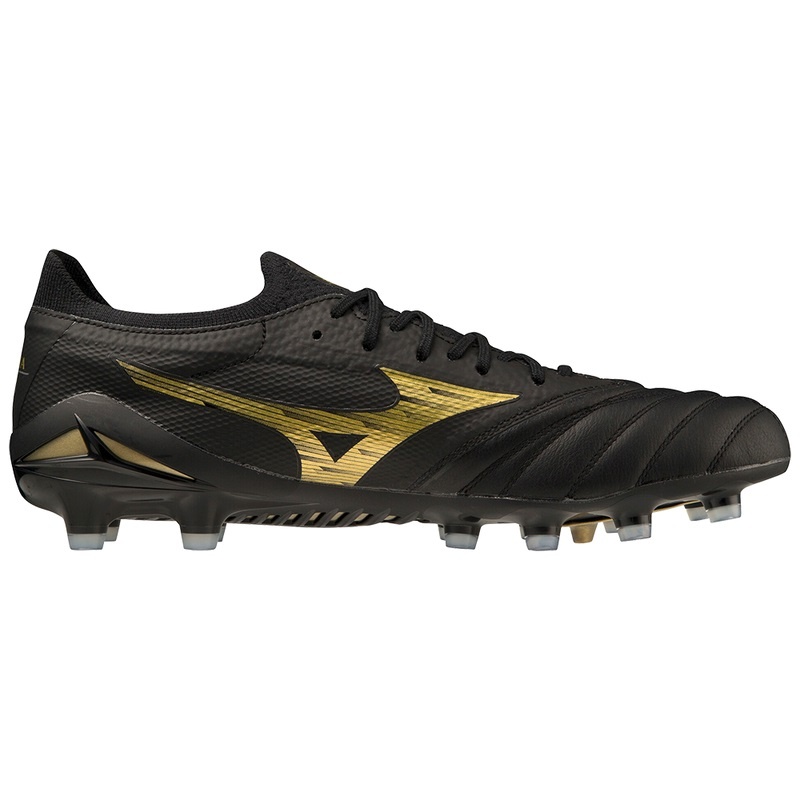 Mizuno Morelia Neo IV Beta サッカーシューズ レディース 黒 ゴールド 黒 | JP-832576