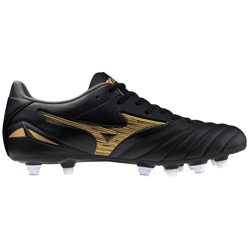 Mizuno Morelia Neo IV Pro サッカーシューズ レディース 黒 ゴールド 黒 | JP-279846