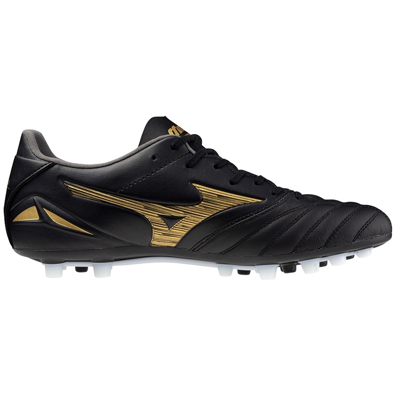 Mizuno Morelia Neo IV Pro サッカーシューズ メンズ 黒 ゴールド 黒 | JP-361482